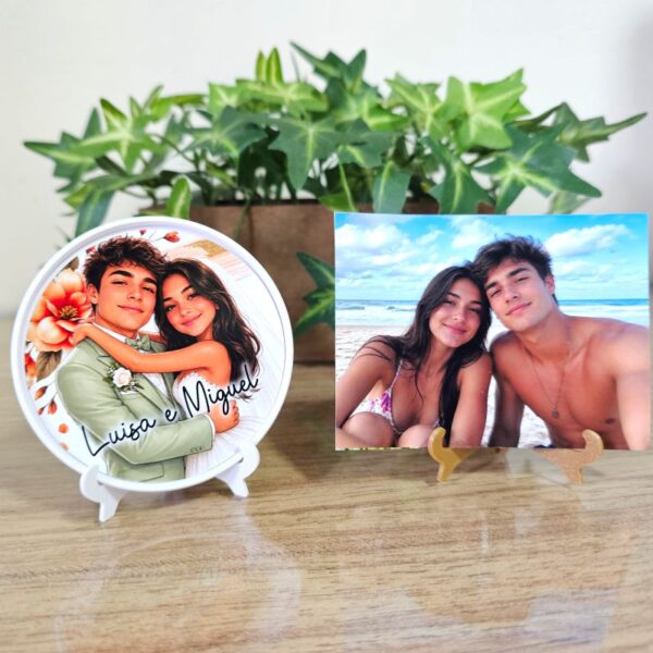 1 Kit Lembrancinha personalizada de casamento com foto ilustrada
