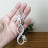 2 Kit Lembrancinha personalizada de chaveiro do infinito com iniciais