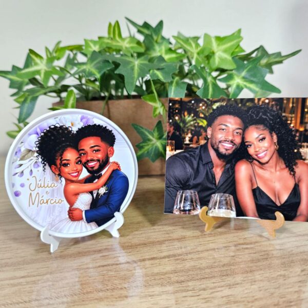 2 Kit Lembrancinha personalizada de casamento com foto ilustrada