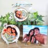 3 Kit Lembrancinha personalizada de casamento com foto ilustrada