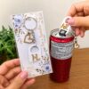 6 Kit Lembrancinha personalizada de chaveiro abridor de latinhas com iniciais