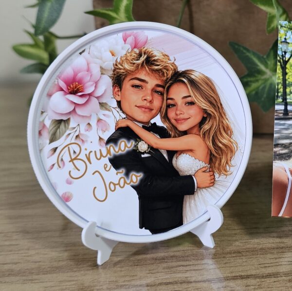 9 Kit Lembrancinha personalizada de casamento com foto ilustrada