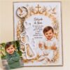 Kit Lembrancinha personalizada de batizado com foto e chaveiro