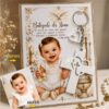 Kit Lembrancinha personalizada de batizado com foto e chaveiro