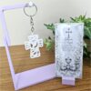 2 Kit Lembrancinha para batizado com chaveiro