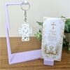 3 Kit Lembrancinha para batizado com chaveiro