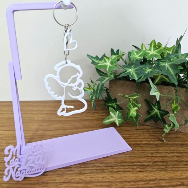 4 Kit Lembrancinha personalizada de batizado com foto e chaveiro